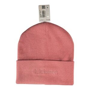 NWT Lululemon Unisex Warm Revelation Beanie Pow Pink Tone PKTD Merino Wool